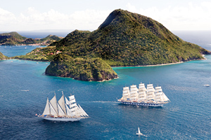Royal Clipper and Star Clipper in the Caribbean star-clippers-caribbean