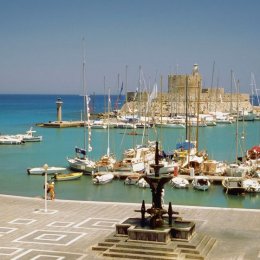 Greek islands such as Rhodes are right off the Turkish coast and are easily reached by ferry.