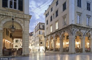 Stunning: The Old Town of Corfu, with its two castles and beautiful cobbled streets, is a World Heritage site which buzzes with people day and night